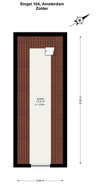 Floor Plan 17 - Singel 104 A