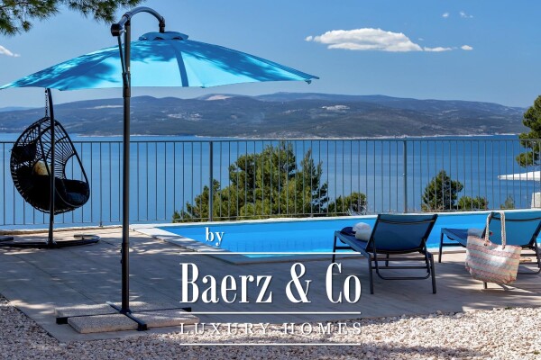 photo 1 Makarska, a modern villa of rustic Dalmatian charm with a sea view