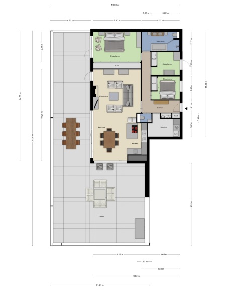 Floor Plan 1 - Westdam 1 r 3
