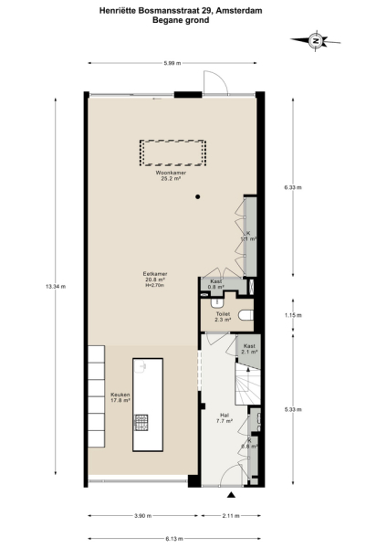 Floor Plan 1 - Henriette Bosmansstraat 29