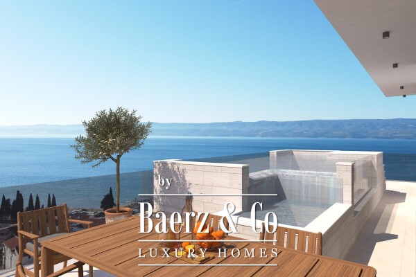 photo 18 Duće, luxurious Penthouse in a new building with a swimming pool and an open sea view