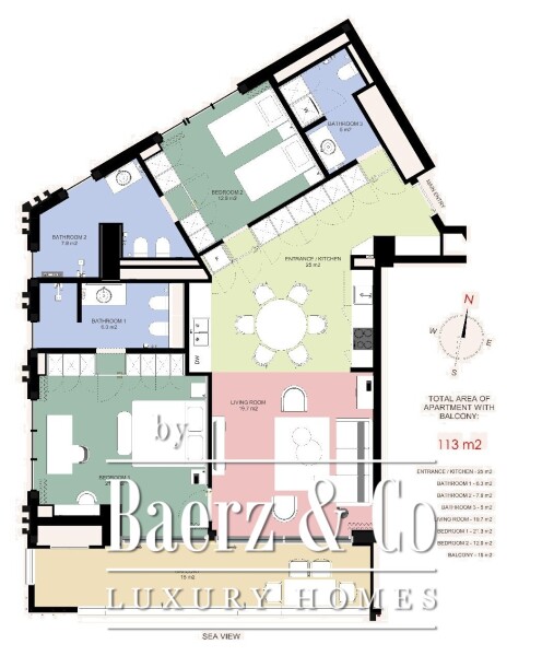 photo 23 Beachfront Apartment for Investment with a Sea View in a 5* Hotel on Budva Riviera