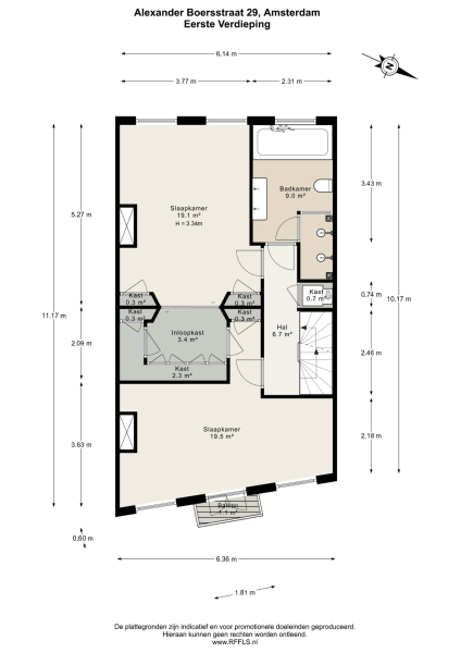 Floor Plan 2 - Alexander Boersstraat 29 H