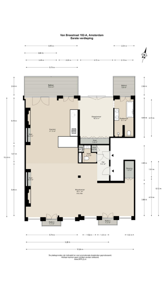 Floor Plan 1 - Van Breestraat 182 A