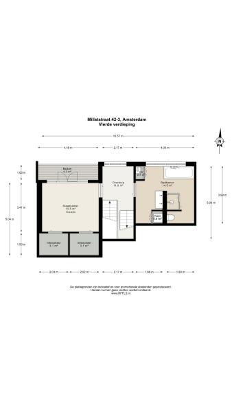 Floor Plan 3 - Milletstraat 42 3