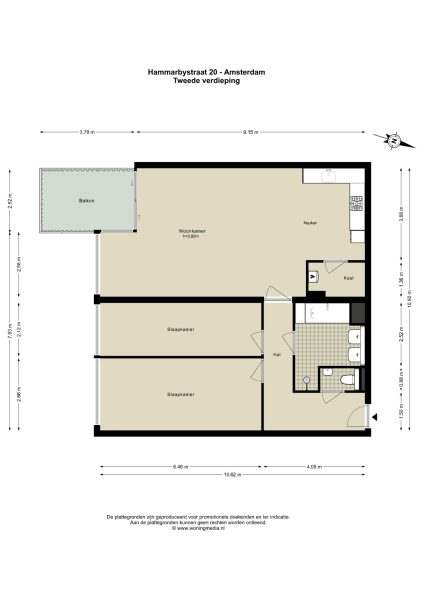Floor Plan 1 - Hammarbystraat 20