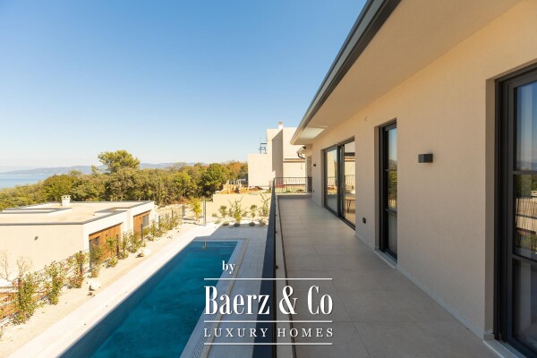 photo 1 Labin, Drenje, modern villa with pool and open sea view